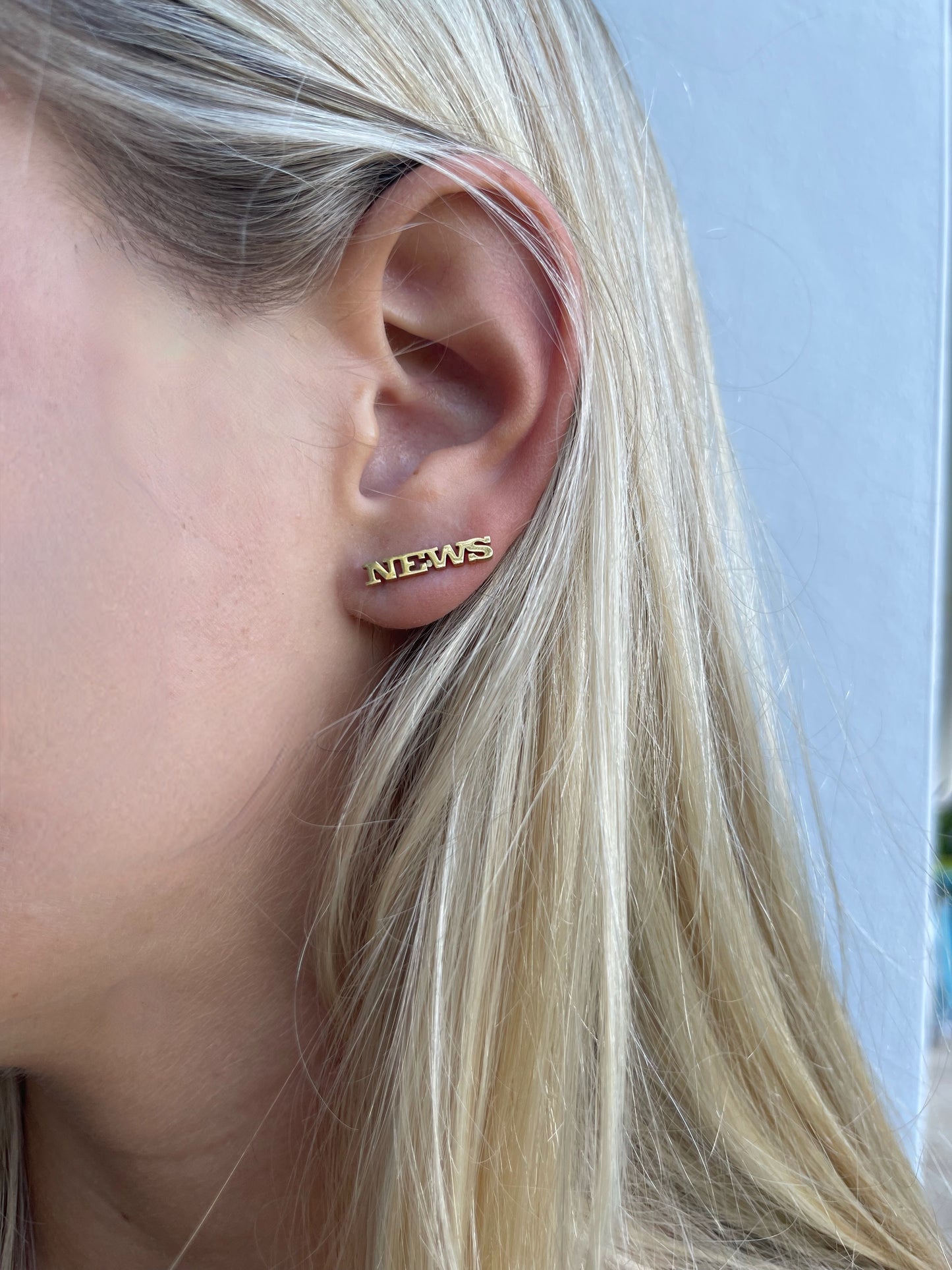 Fake News Stud Earrings