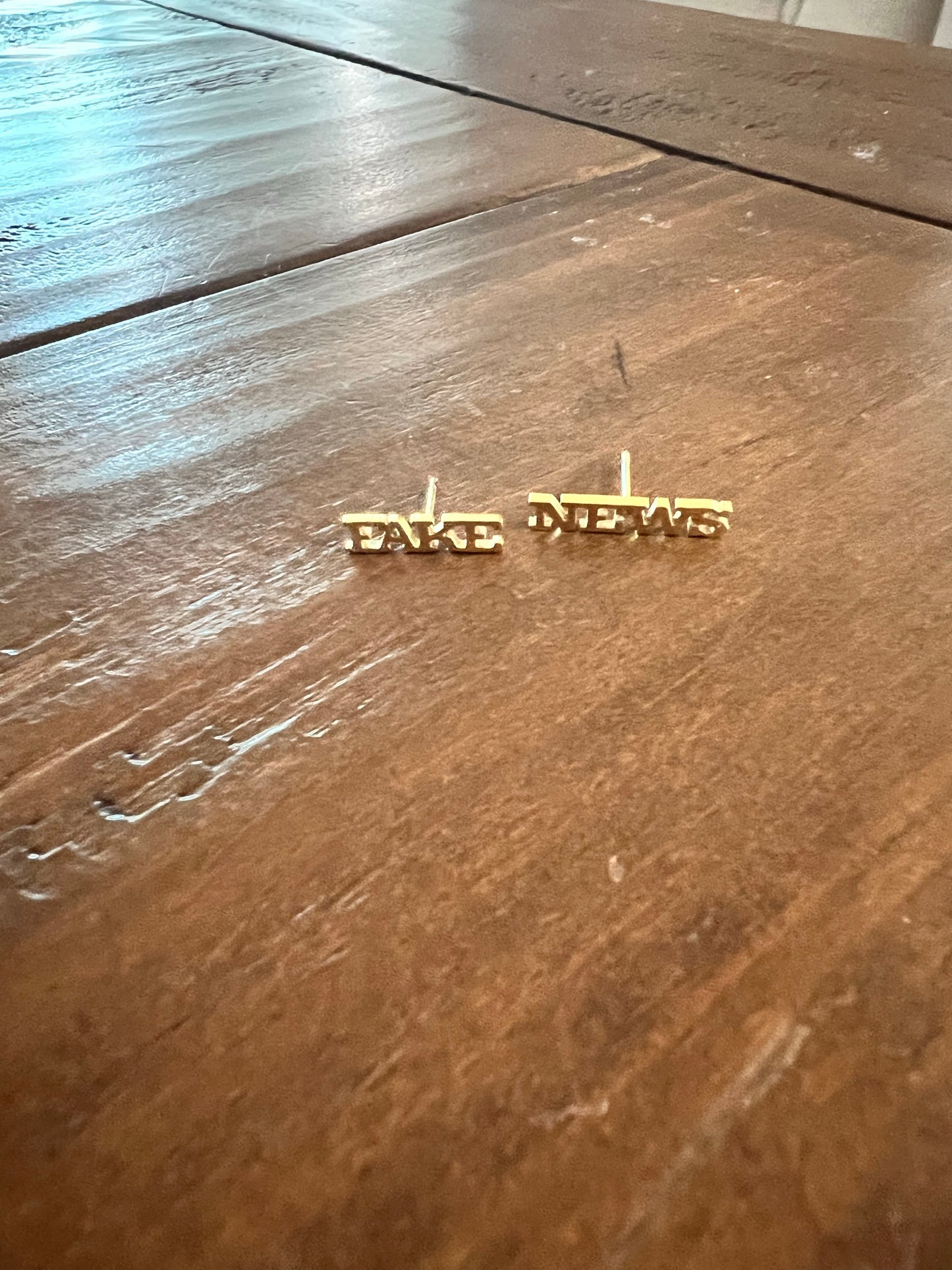 Fake News Stud Earrings
