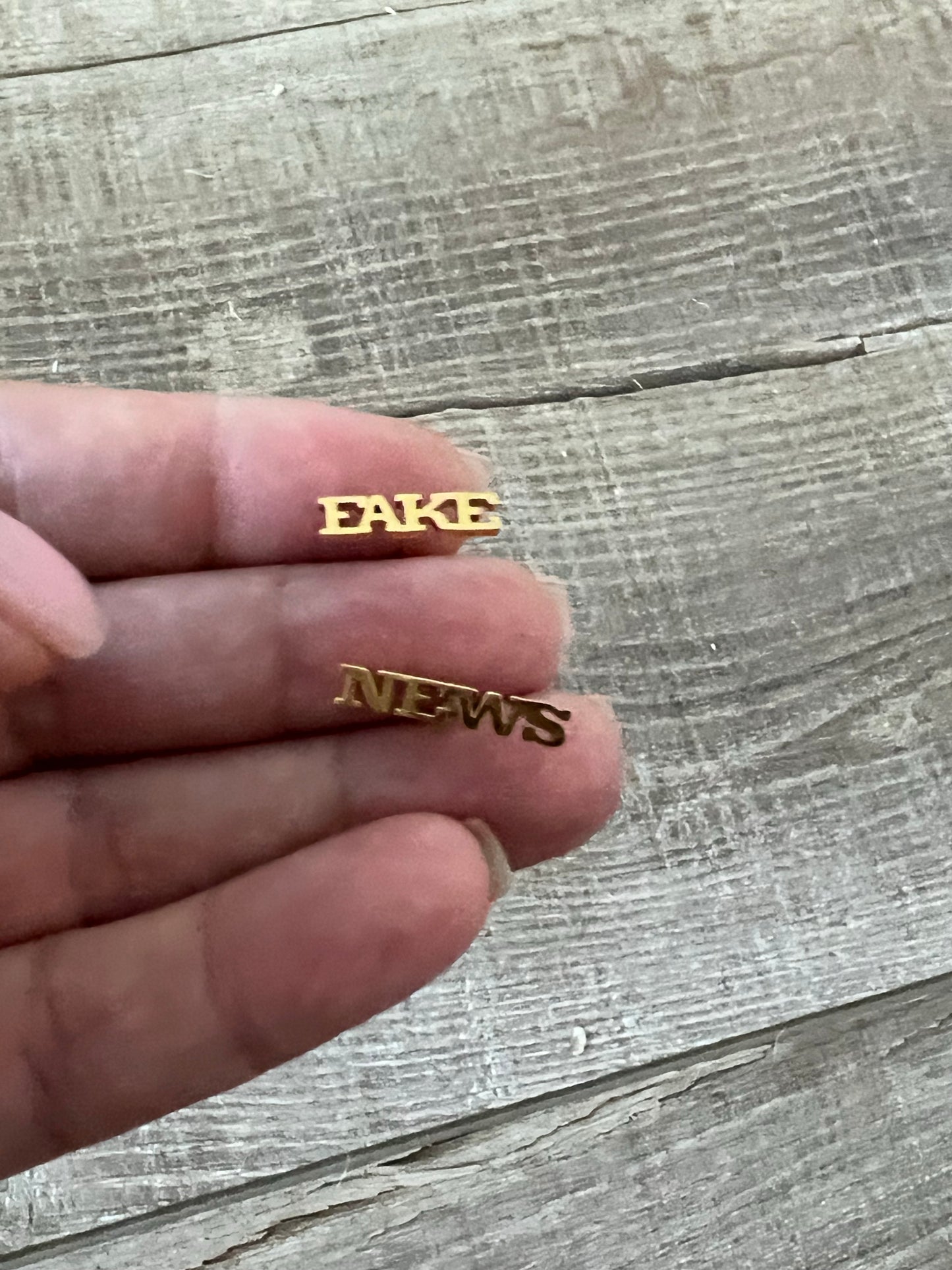Fake News Stud Earrings
