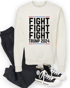 Fight Fight Fight Trump 2024 Graphic Sweatshirt