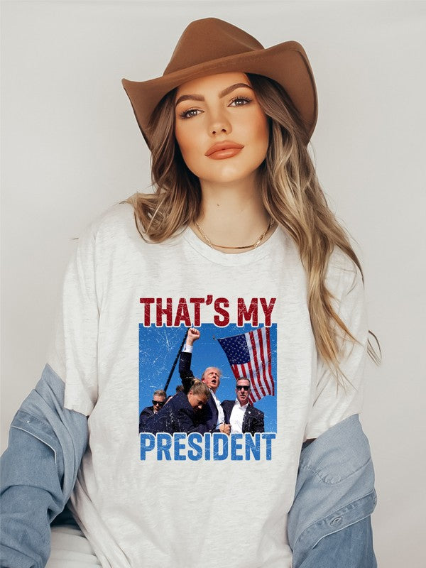 That's My President Trump Softstyle Graphic Plus Size Tee T-Shirt