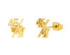 45/47 Stud Earrings