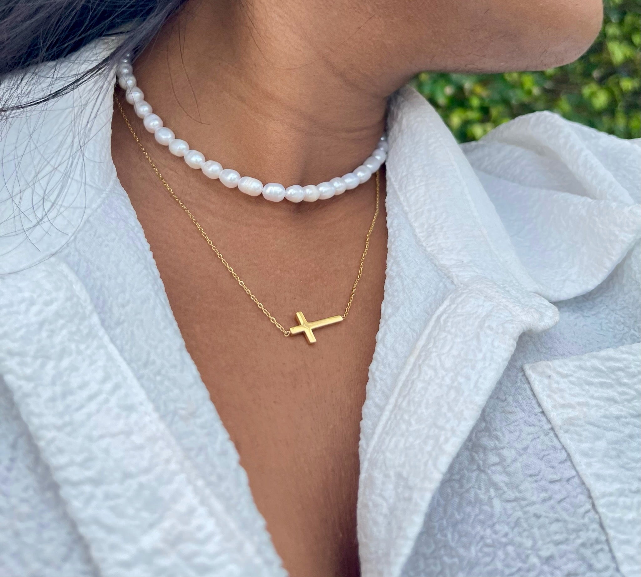 Cross Connector Necklace
