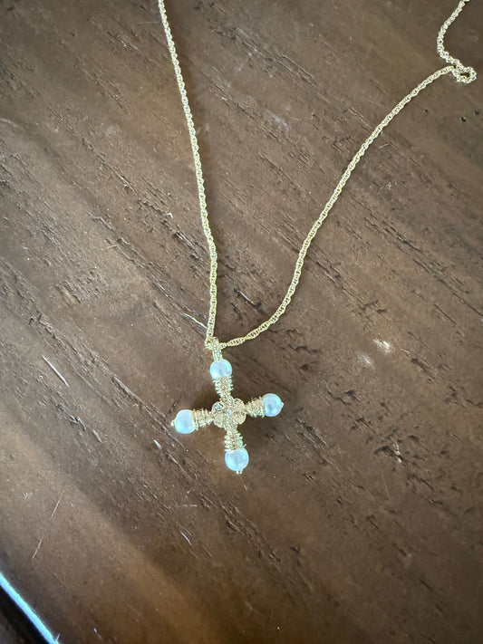 waterproof pearl cross