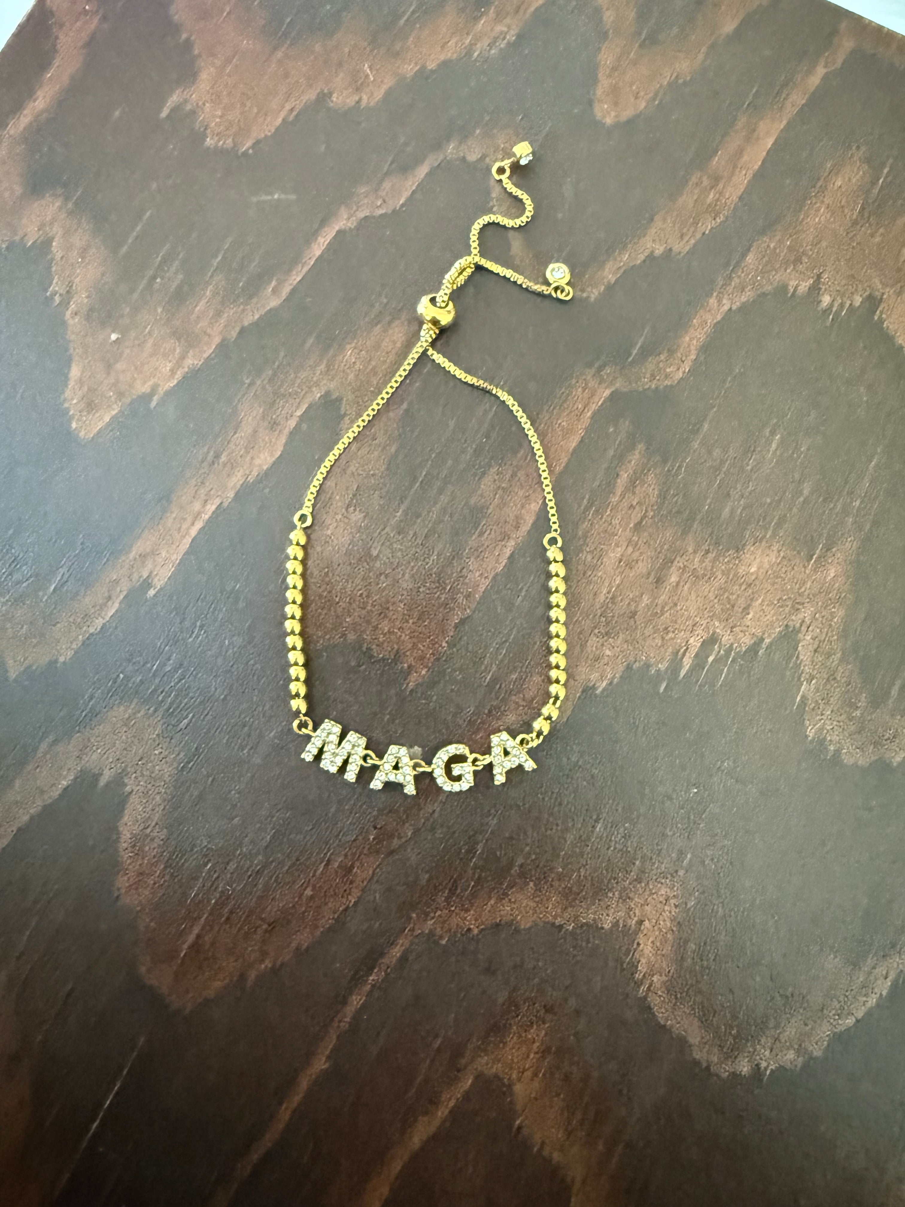 MAGA and MAHA Bling Bracelets
