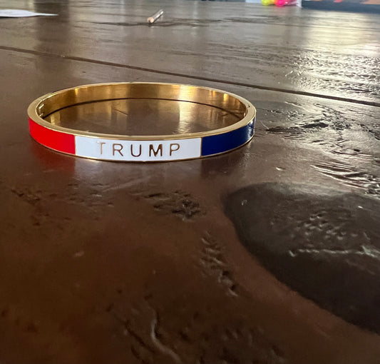 SOLD OUT. Trump Red White and Blue Bangle Bracelet